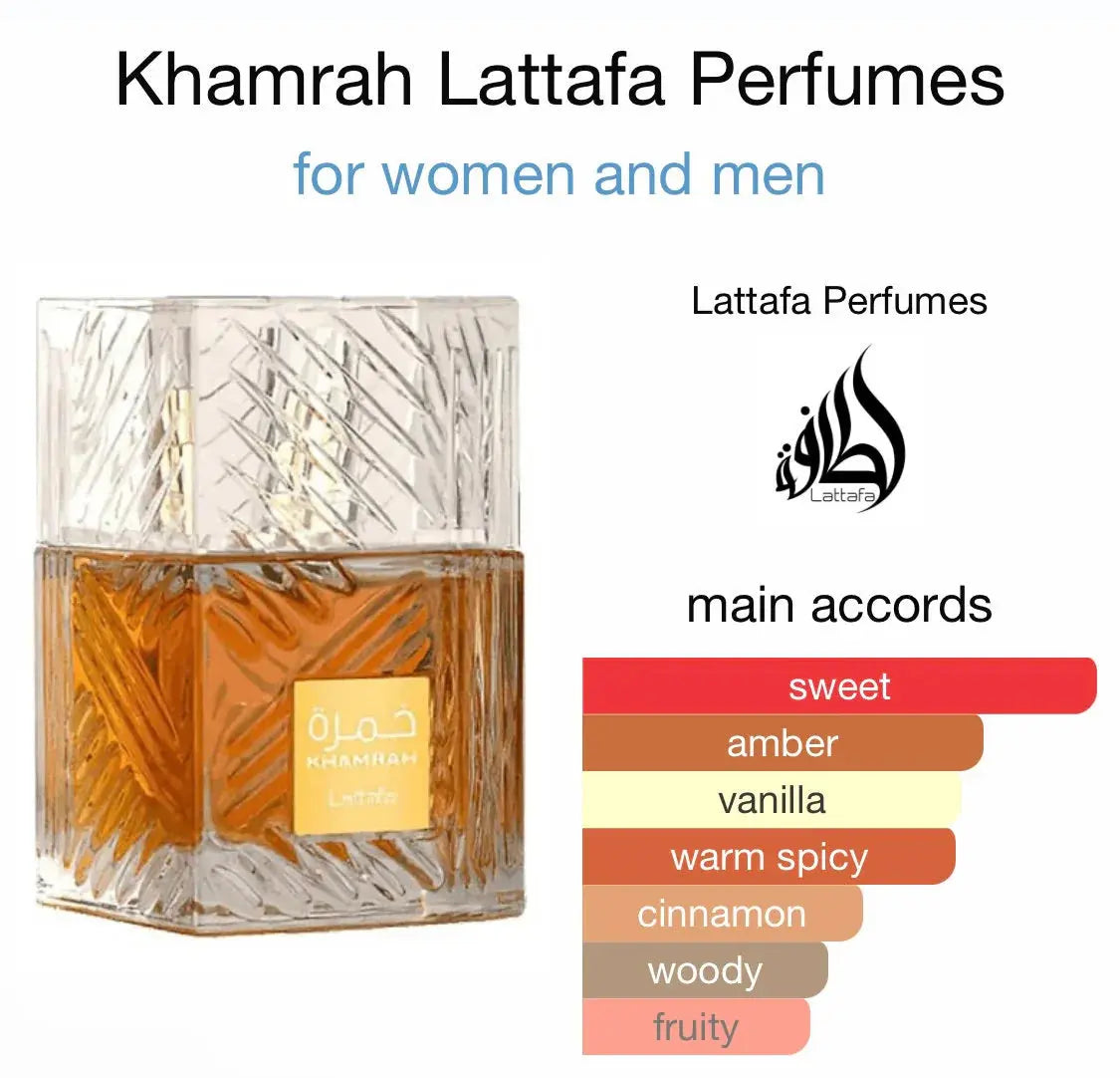 Khamrah Eau De Parfum 100ml Lattafa Luxury Lattafa