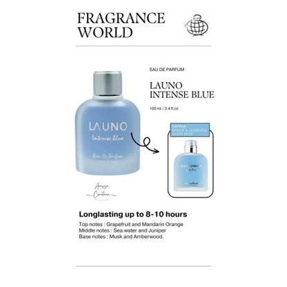 La Uno Intense Blue Eau De Parfum 100ml Fragrance World Fragrance World