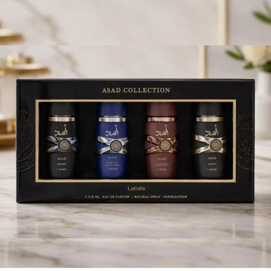 Lattafa Asad Collection 25ml 4 Pieces Gift Set