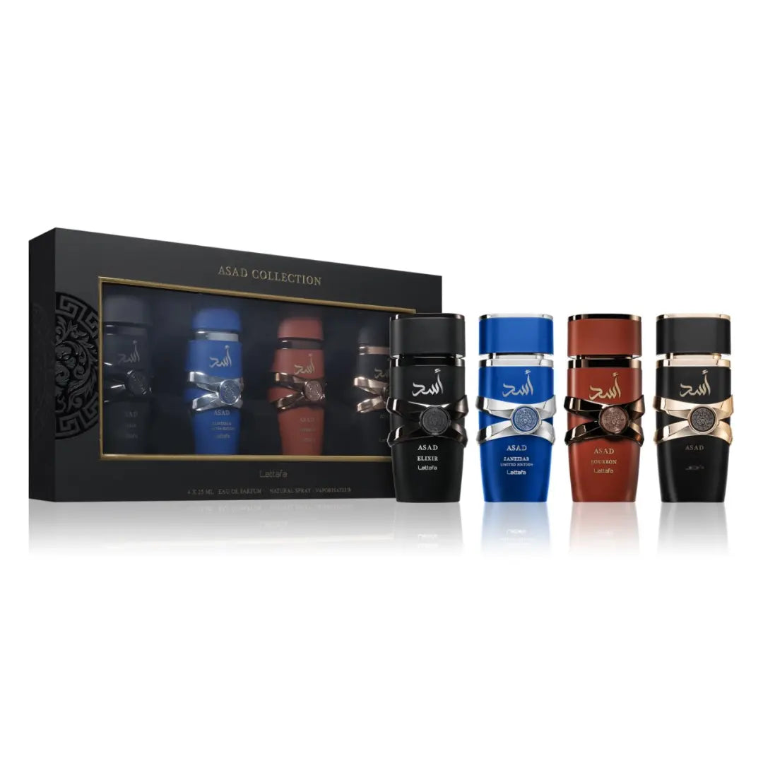 Lattafa Asad Collection 25ml 4 Pieces Gift Set