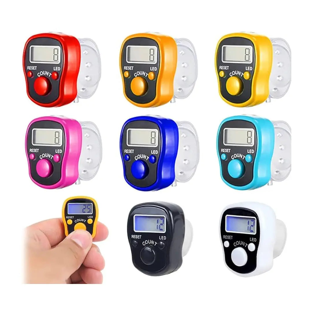 12x Led Electronic Finger Counter Digital Tasbeeh - Smile Europe