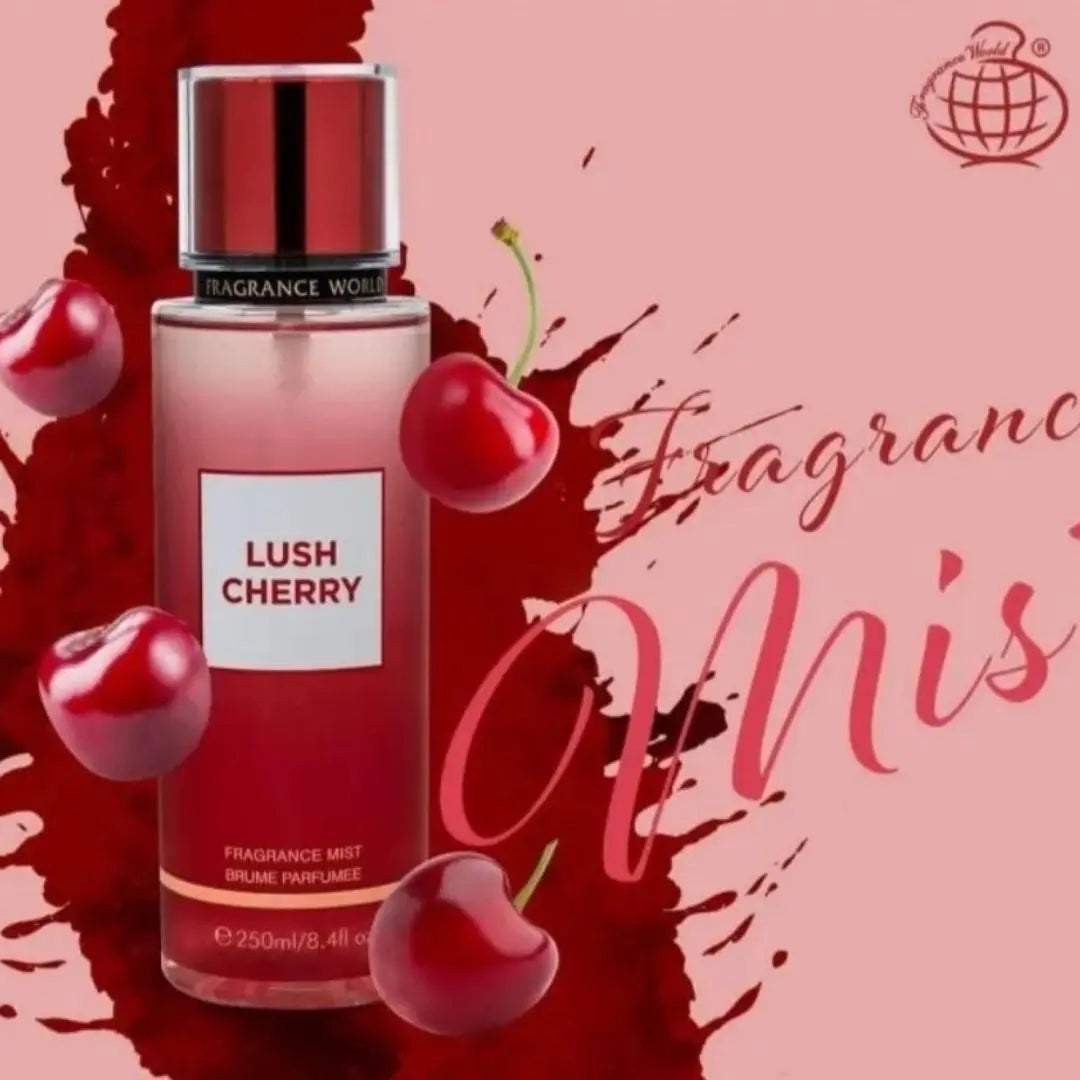 Lush Cherry Fragrance Body Mist 250ml Fragrance World Fragrance World