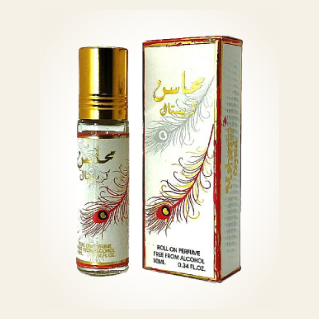 12x Mahasin Crystal Perfume Oil 10ml Ard Al Zaafran