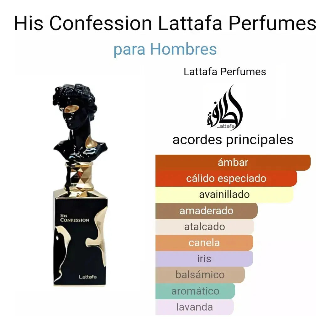 His Confession Eau De Parfum 100ml Lattafa | Smile Europe Wholesale