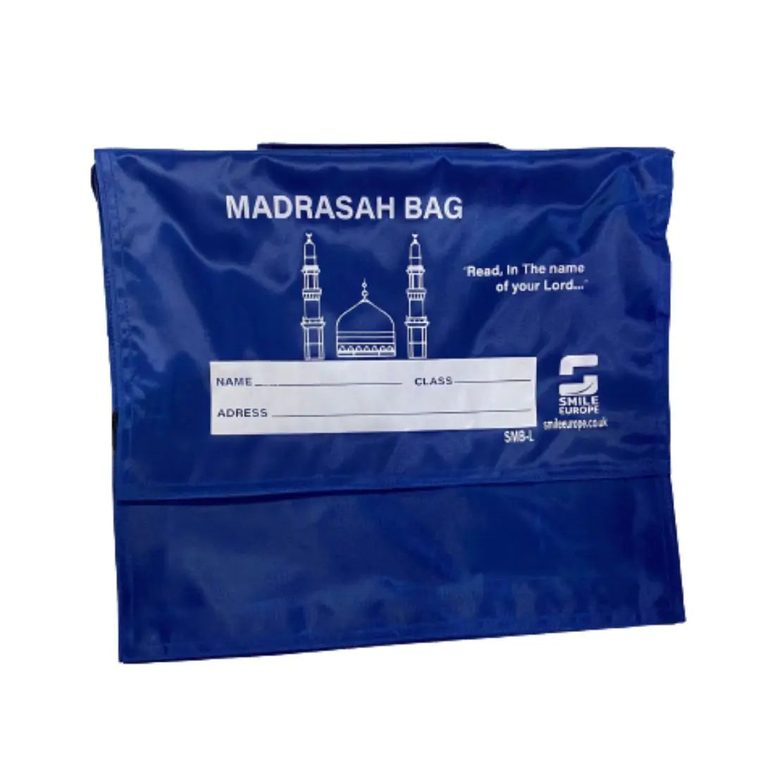 Medium Blue Madrasah Bag For Children x12 Smile Europe Wholesale