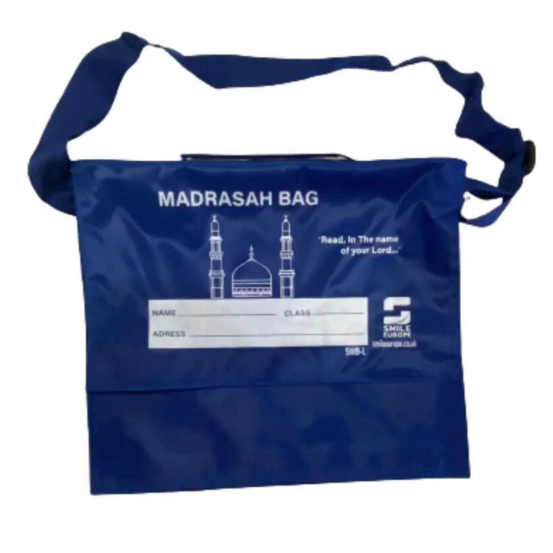 Medium Blue Madrasah Bag For Children x12 Smile Europe Wholesale