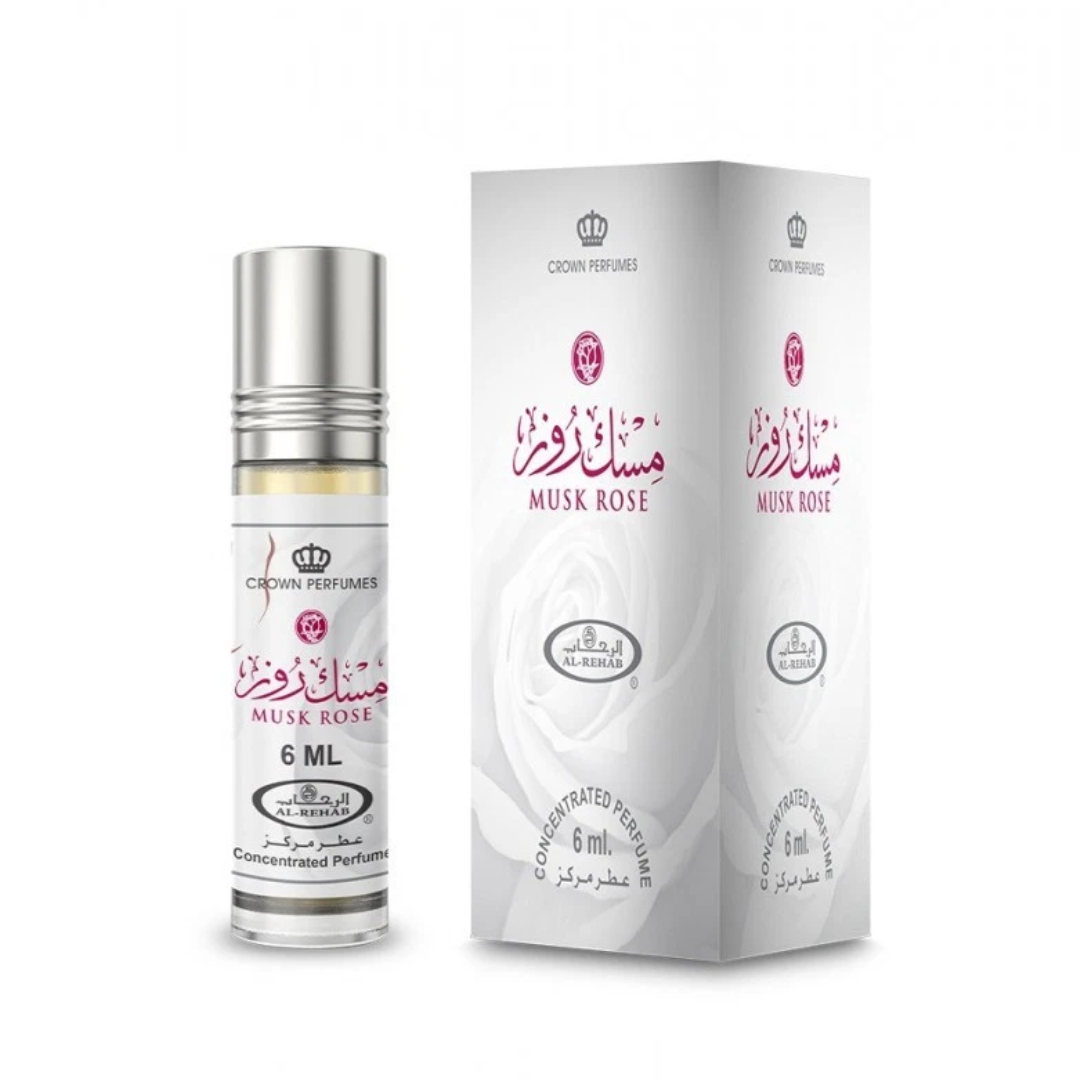 Musk Rose Perfume Oil 6ml Al Rehab 6x