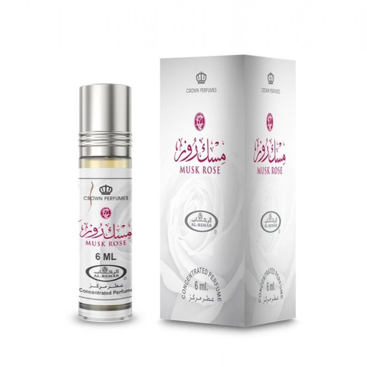 Musk Rose Perfume Oil 6ml Al Rehab 6x