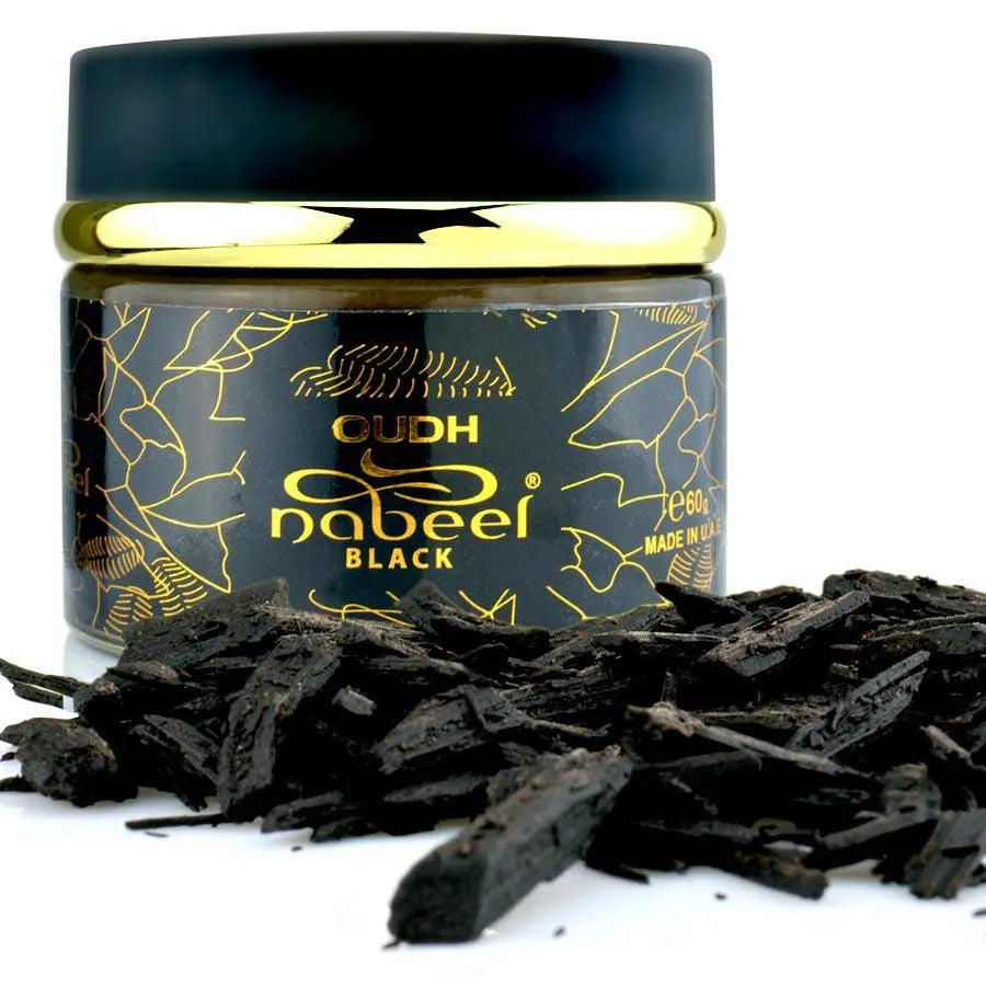 Nabeel Oudh Nabeel Black Bakhoor Incense 60g - Smile Europe