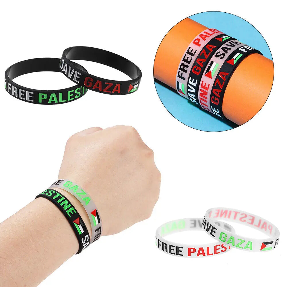 Palestine Wrist Band Palestine Flag Free Palestinian Save Gaza x10pcs Smile Europe