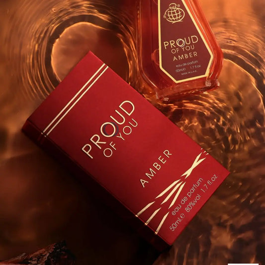 Proud of You Amber 50ml EDP Fragrance World 12x