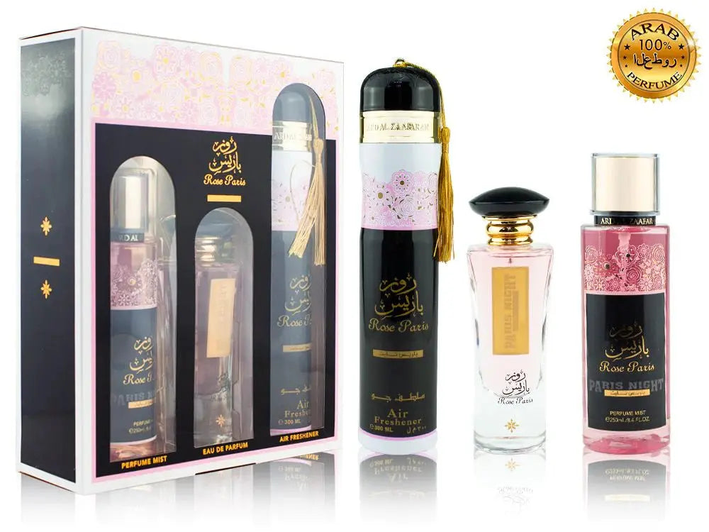 Rose Paris Night Collection 3 Piece Gift Set Ard al Zaafaran Ard Al Zaafaran