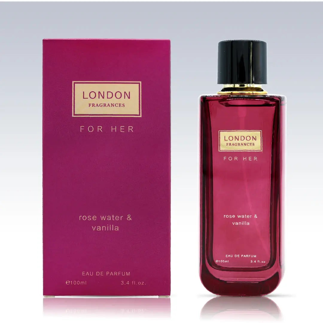 Rose Water & Vanilla 100ml EDT London Fragrances