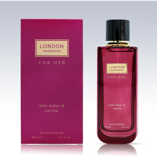 Rose Water & Vanilla 100ml EDT London Fragrances