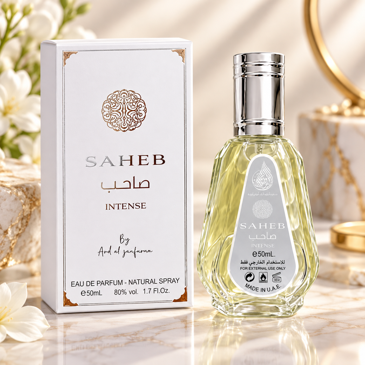 12x Saheb Intense Eau de Parfum 50ml Ard Al Zaafaran