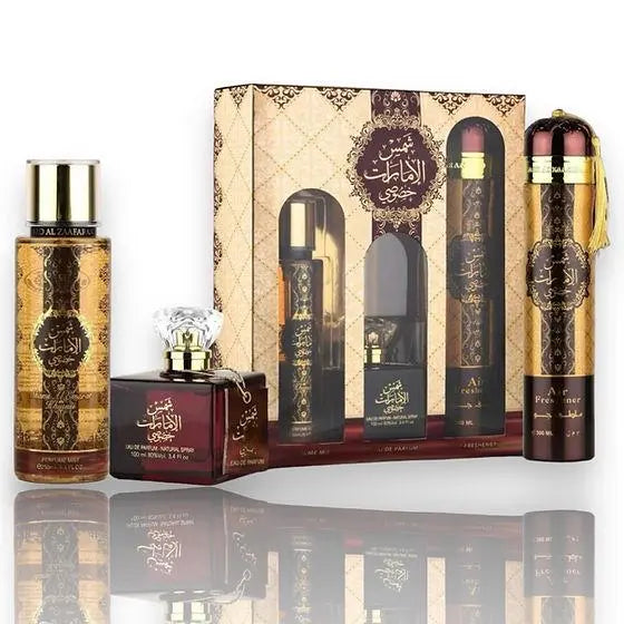 Shams Al Emarat Khususi 3 Piece Gift Set Collection Ard Al Zaafaran Ard Al Zaafaran