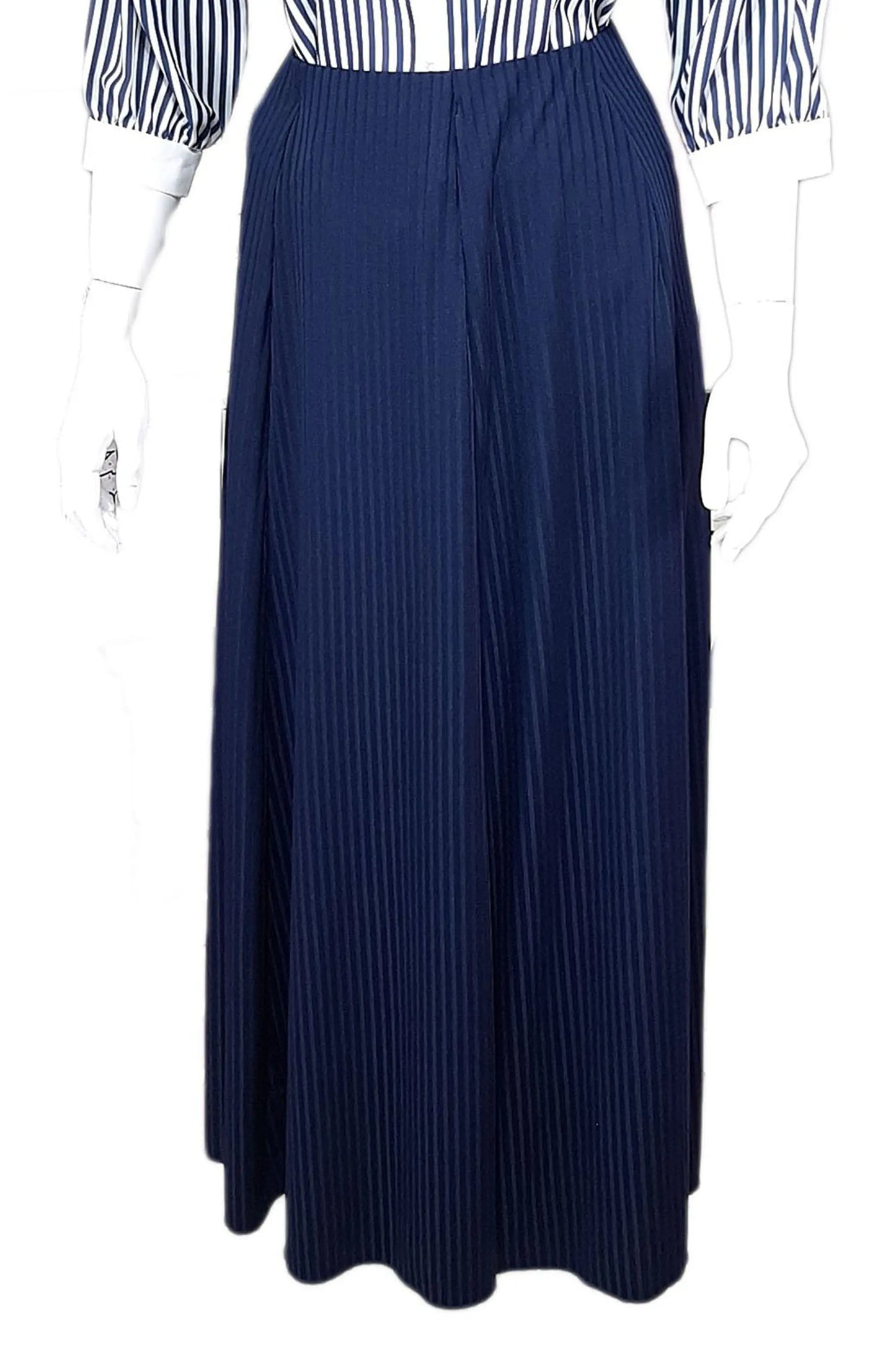 Stripe Maxi Skirt Navy Small Sizes Full Set - 4 Pieces Smile Europe Wholesale