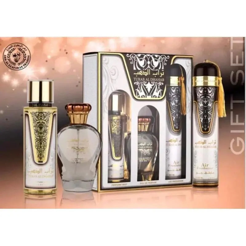 Turab Al Dhahab3 Piece Gift Set Collection Ard Al Zaafaran Ard Al Zaafaran