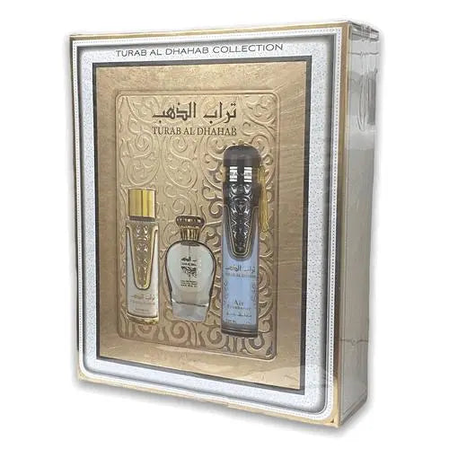 Turab Al Dhahab3 Piece Gift Set Collection Ard Al Zaafaran Ard Al Zaafaran