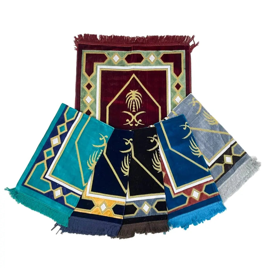 Turkish Soft Prayer Mat Mixed Colors (DESIGN 9) Smile Europe