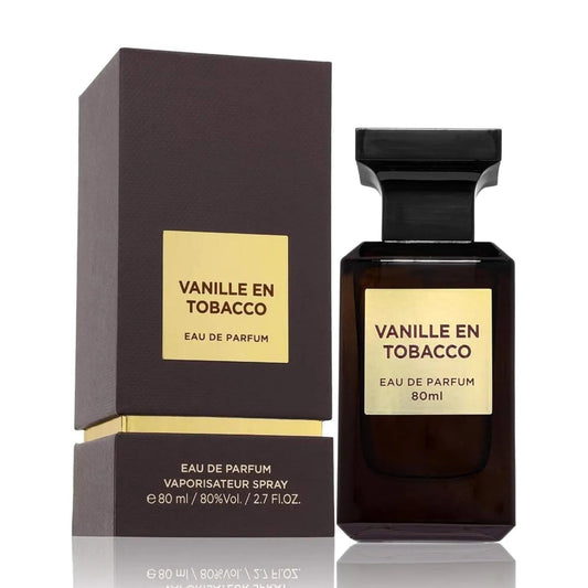 Vanille En Tobacco Eau De Parfum 80ml Fragrance World Fragrance World