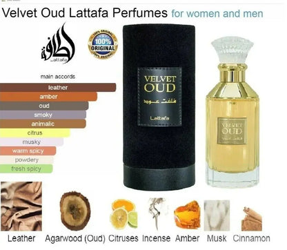 Velvet Oud 100ml  Eau De Parfum Lattafa Lattafa