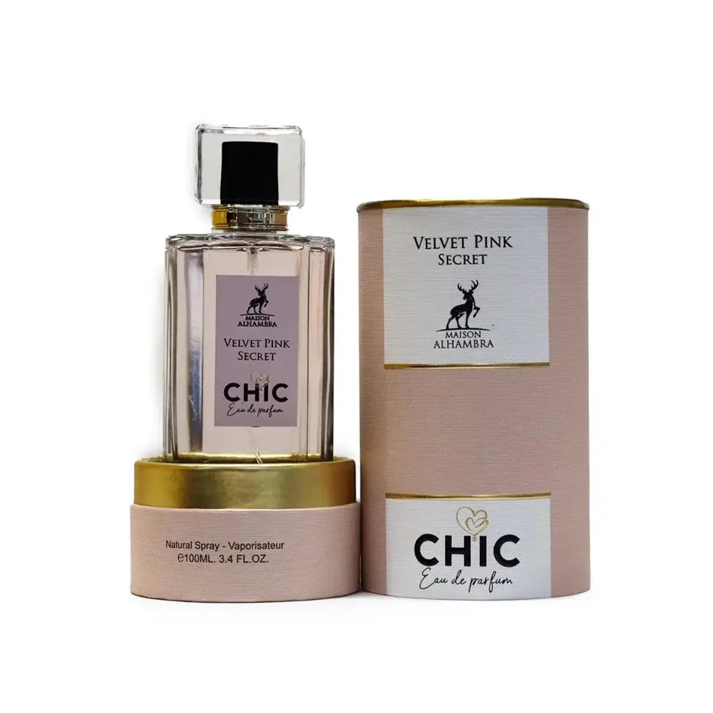 Velvet Pink Secret Chic 100ml Eau De Parfum Alhambra Alhambra