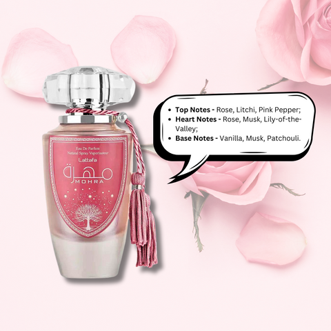 Mohra Silky Rose Eau De Parfum 100ml Lattafa