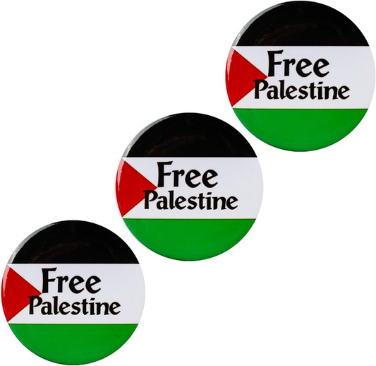 24x Free Palestine Badge Buttons Pins Badges