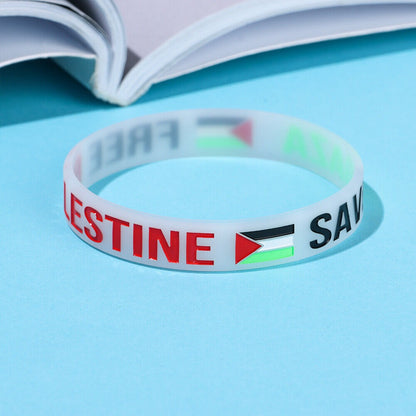 Palestine Wrist Band Palestine Flag Free Palestinian Save Gaza x10pcs