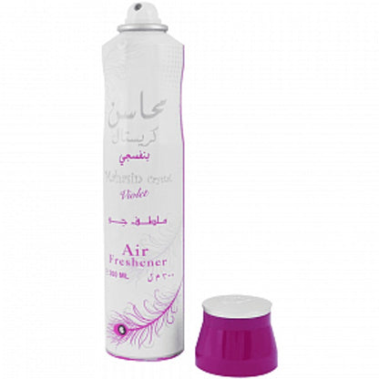 12x Mahasin Crystal Violet Air Freshener 300ml Ard al Zaafaran