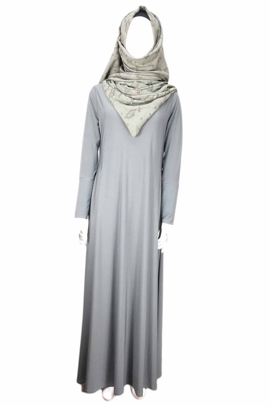 Girls Jersey  Abaya Grey  Full Set ( 10 Pieces)