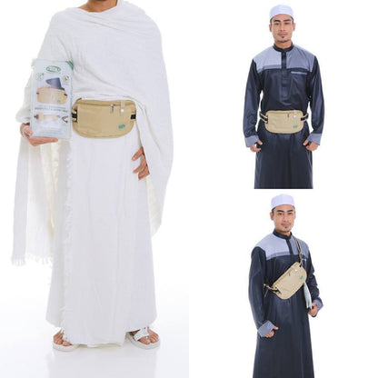 Hajj & Umrah - Anti Theft Waist Bag & Ihram Belt (Large Size) - Smile Europe Wholesale 
