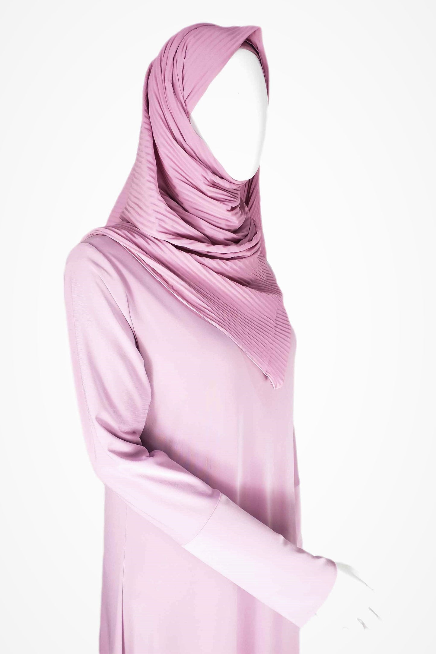 Girls Jersey  Abaya Baby Pink Full Set ( 10 Pieces)