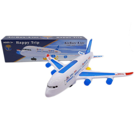Battery Operated Plane With Labbaik Sound & Lights Kids Toys Interactive