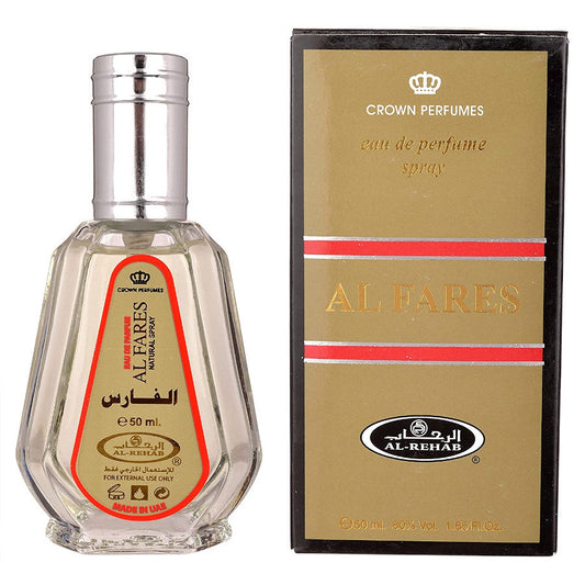 Al Fares Perfume Spray 50ml Al Rehab  x12