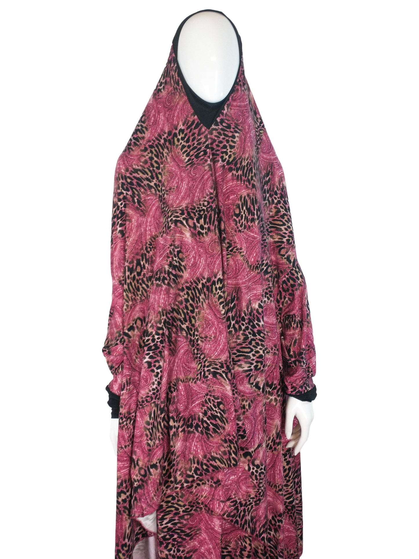 Abstract Black Meron Two Piece Prayer Dress - Smile Europe Wholesale 