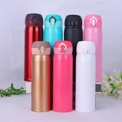 Stainless Steel Water Bottle Thermos Set Of  2PCS