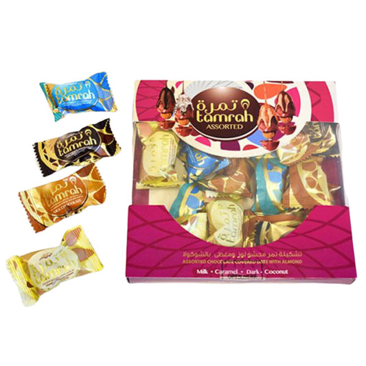 Assorted Chocolate Almond Tamrah Dates 200g - Smile Europe Wholesale 