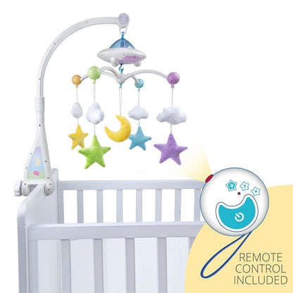 Moon & Stars Quran Cot Mobile with Light Projection - Smile Europe Wholesale 