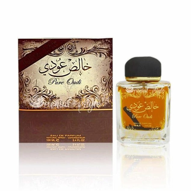 KHALIS PURE OUDI Perfume Spray EDP 100ml Unisex by Lattafa Woody Arabic Oud - Smile Europe Wholesale 