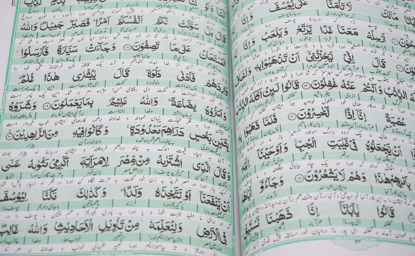 The Noble Quran : Arabic to Dari - 10 Lines
