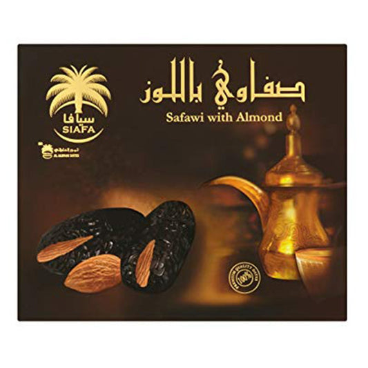 Safawi Dates With Almond from Saudi Arabia 300g - Smile Europe Wholesale 
